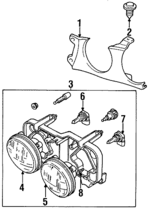 HNA4651ADXXX - : Headlamp Bezel for Jaguar: Vanden Plas, XJ12, XJ6, XJR Image