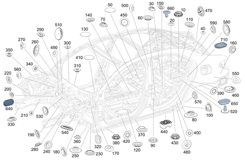 Expansion Plugs, Grommets for 2021 Mercedes-Benz A35 AMG #0