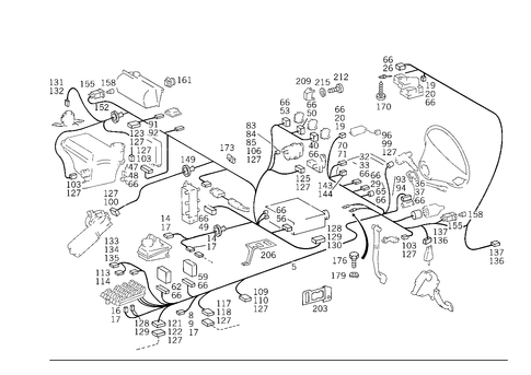 Inboard Cable Harness for 1993 Mercedes-Benz 500E #1