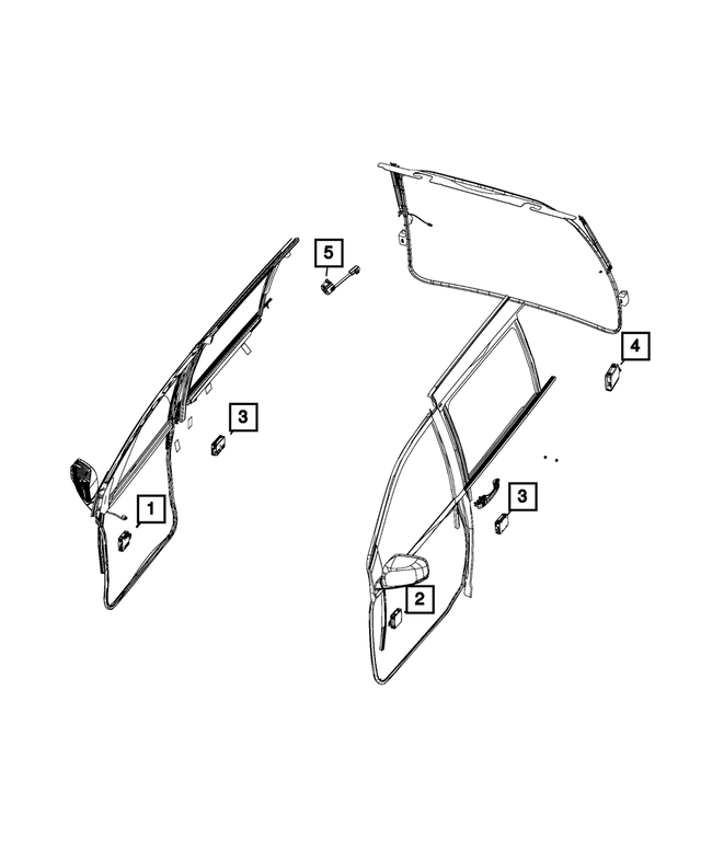 5026862AE - : Door Module, Right for Mopar Image