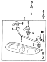 25719123 - Electrical: Headlamp Assembly for Oldsmobile: Aurora Image