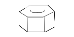 25632305 - Suspension: Lower Ball Joint Castle Nut for GM Image