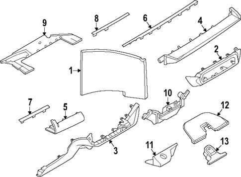 Instrument Panel Components for 2025 Lincoln Nautilus #0
