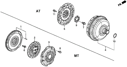 Clutch - Torque Converter for 1997 Honda Prelude #0