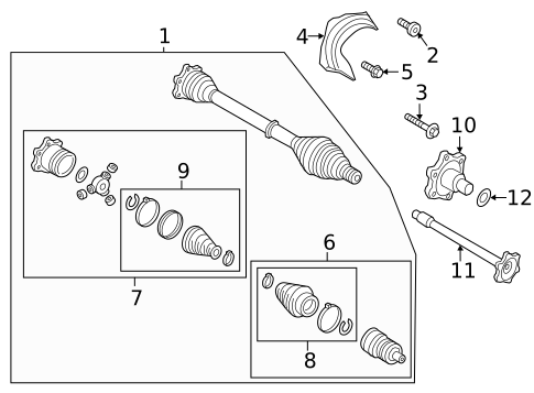 Drive Axles for 2023 Audi SQ8 #0
