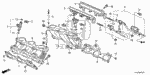 16451RNVM00 - Engine: CLIP, INJECTOR for Honda Image