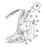 6036509AA - Interior Trim: Screw for Mopar Image