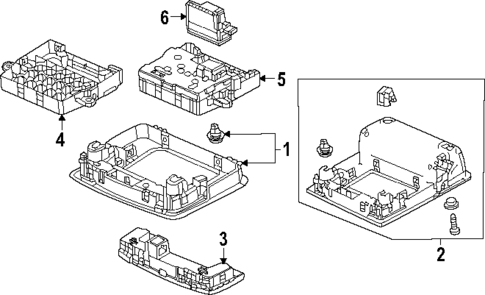 Overhead Console for 2025 Honda Civic #0