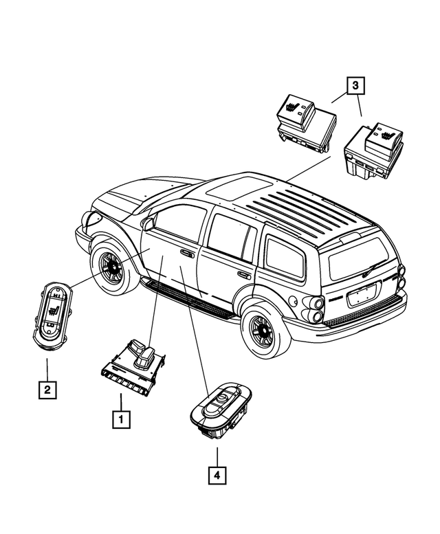 5JF971J3AC - Electrical: Memory Selector Switch for Mopar Image