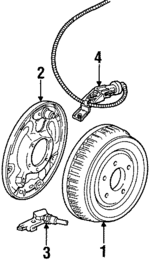 YL5Z1V126CA - Brakes: Drum for Ford Image image