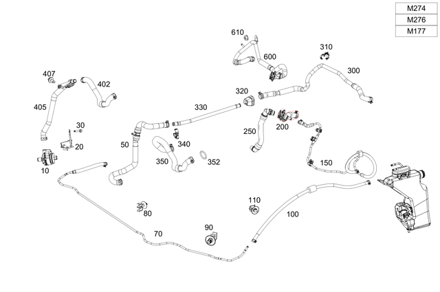 2538305500 - : Hose Line for Mercedes-Benz Image
