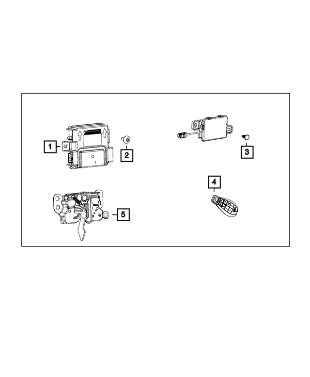 68319678AE - Mopar Accessories - Component Parts: Hub Receiver for Mopar Image image