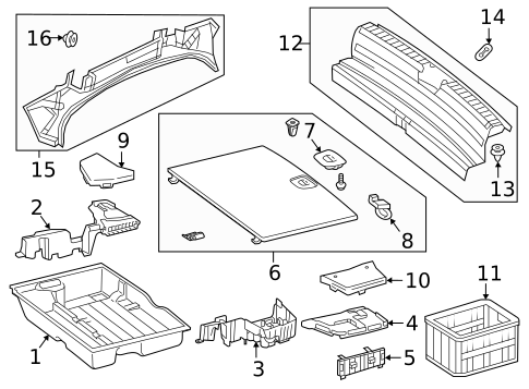 Interior Trim - Rear Body for 2019 Mercedes-Benz GLC 43 AMG&reg; #3