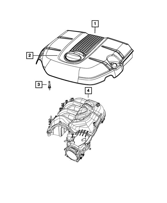 « 68149244AA – 3.6L Gas; Engine : Cache-moteur Bouchon pour Mopar Image »