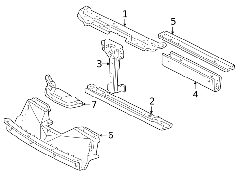 Radiator Support for 2000 Honda S2000 #0