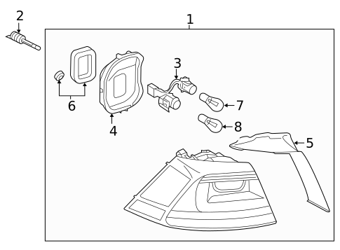 Tail Lamps for 2017 Volkswagen Golf R #0
