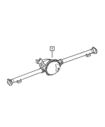 4886133AA - Rear Axle: Service Rear Axle for Mopar Image
