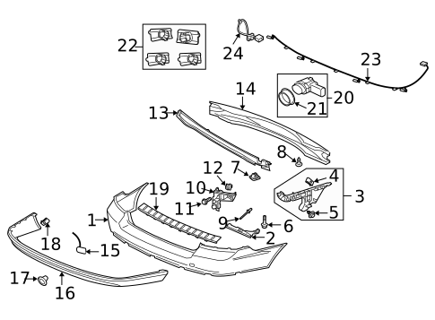 Bumper & Components - Rear for 2010 Volvo V70 #0