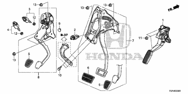Pedal for 2016 Honda Fit #0