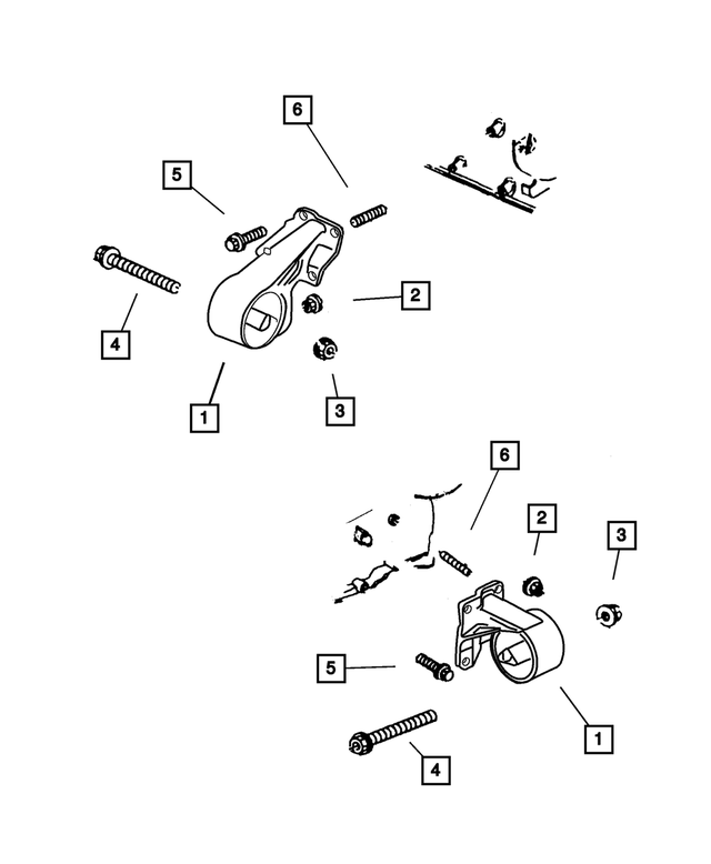 6505526AA - Engine Mounting: Stud for Mopar Image