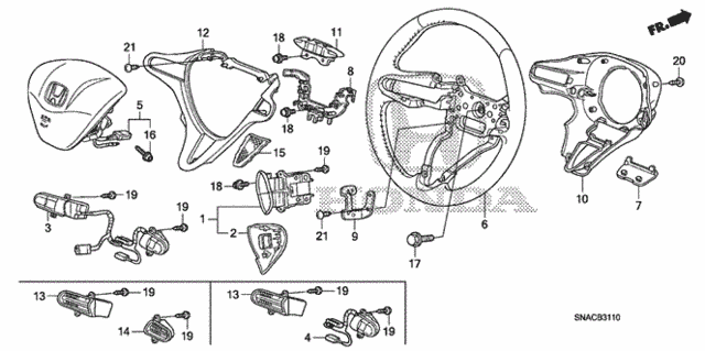 Steering Wheel (SRS) for 2010 Honda Civic #0