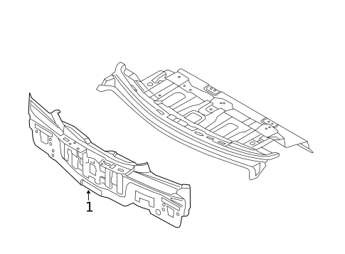 Rear Body for 2014 Hyundai Accent #0