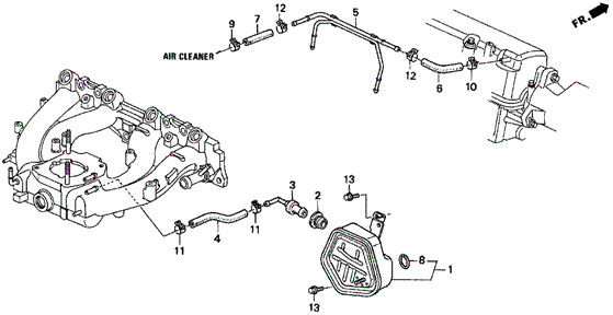 Breather Chamber ('96-'97 S) for 1996 Honda Civic del Sol #0
