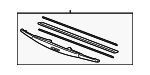 76730S2X003 - Body: Wiper Blade for Honda: Fit, Pilot Image
