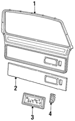 H348CA3 - Body: Trim Panel for Dodge: Caravan, Grand Caravan, Mini Ram Image