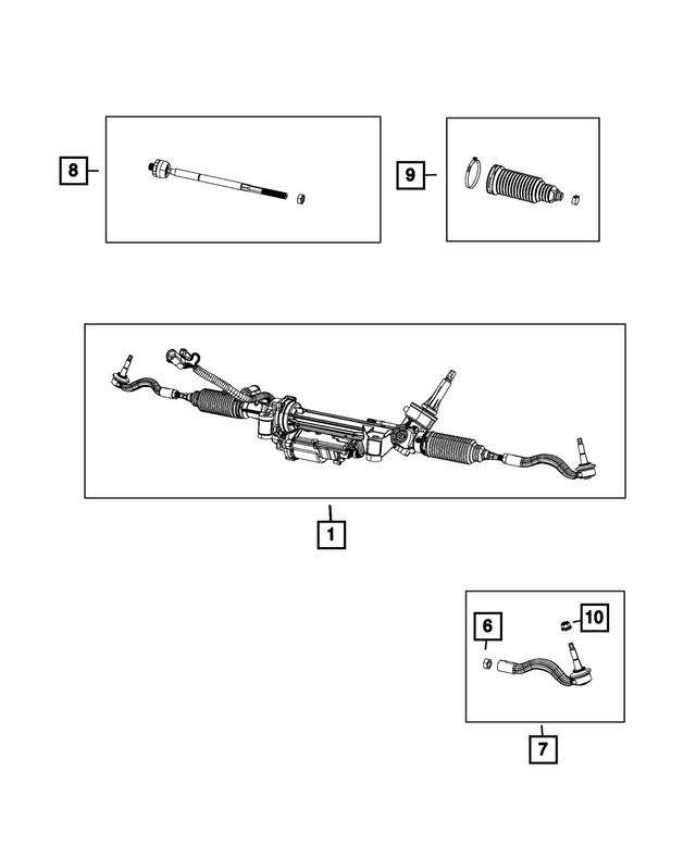 68624833AA - Steering: Rack And Pinion Gear for Mopar Image image
