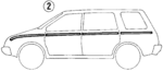 MB725192 - Body: Stripe Tape for Dodge: Colt Image