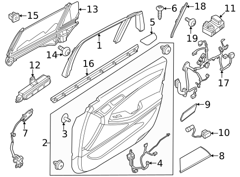 Interior Trim - Rear Door for 2023 Genesis G90 #0