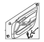 83306T4BE0N4C - : 2023-2024 Genesis G90 - Door Trim Panel for Genesis: G90 Image