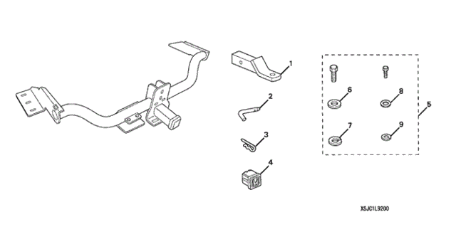 Trailer Hitch (1) for 2007 Honda Ridgeline #0