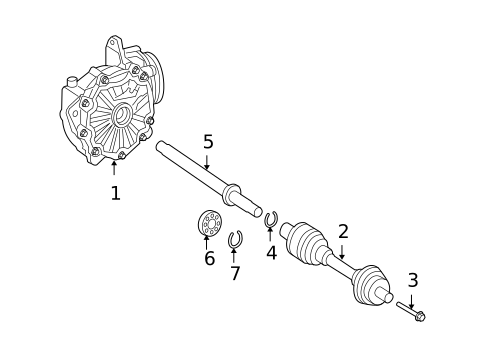 Carrier & Front Axles for 2005 Mercedes-Benz S600 #1