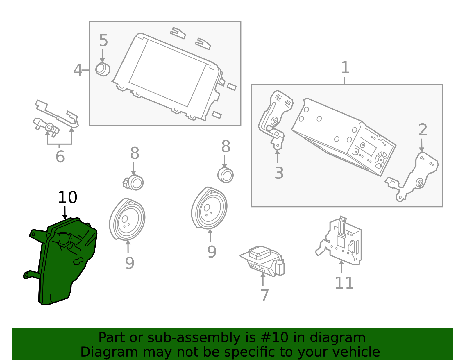 39140-TLA-A01 - 2017-2022 Honda CR-V - Speaker Assembly Woofer (20CM ...
