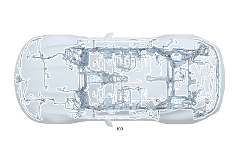 Frame Floor System Main Wiring Harness for 2025 Mercedes-Benz AMG GT 55 #0