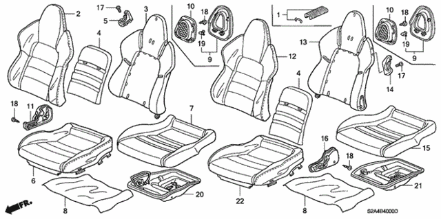 Seat for 2007 Honda S2000 #0