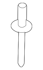 9026904054 - Body: Outer Molding Rivet for Toyota: 4Runner, Crown Signia, Echo, Grand Highlander, Highlander, Prius C, RAV4, Tacoma Image