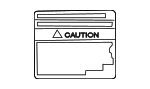 7455930060 - Body: Caution Label for Lexus: GS450h, LC500h, LS500h, LS600h, RX400h, RX450h, RX450hL Image