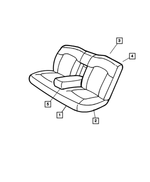 WJ461L5AA - Interior Trim: Rear Seat Cushion for Mopar Image