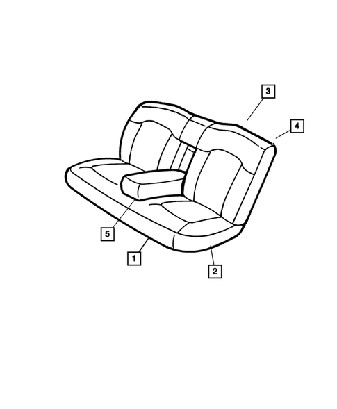 Rear Seats- Folding and Quad for 2004 Dodge Intrepid #9