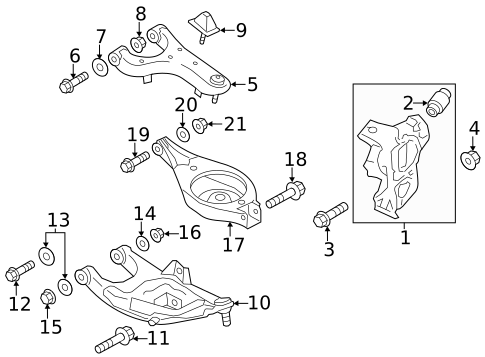 Rear Suspension for 2019 Nissan Armada #1