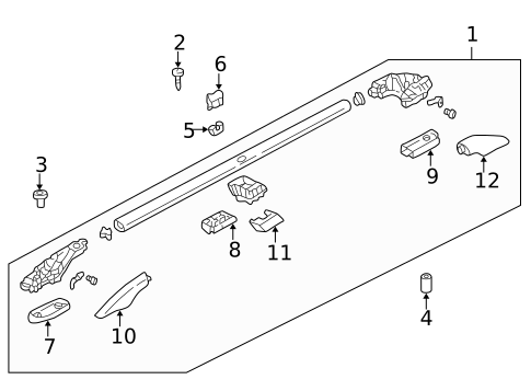 Luggage Carrier for 2004 Honda Odyssey #0