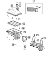 6104628AA - Fuel: Screw for Chrysler: 200, Sebring | Dodge: Avenger | Jeep: Cherokee, Gladiator, Liberty, Wrangler | Ram: 1500, 2500, 3500 Image