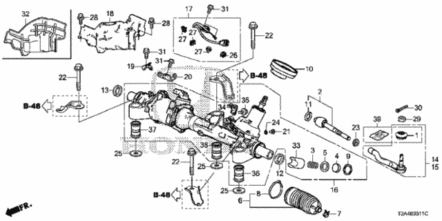 P.S. Gear Box (Eps) (V6) for 2016 Honda Accord #0