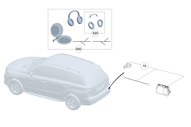 2048708290 - Electronics and Telematics: Installation Kit for Mercedes-Benz: GLK250, GLK350 Image