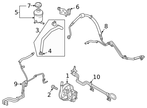 Pump & Hoses for 2018 Kia Sedona #0