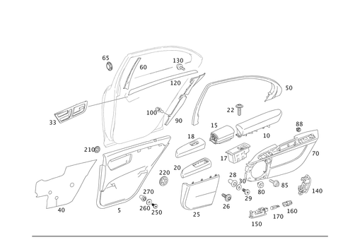 Door Paneling for 2011 Mercedes-Benz S 550 #0