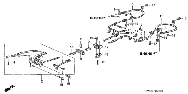 Parking Brake for 2004 Acura NSX #0